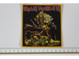 IRON MAIDEN - KILLERS ( THATCHER ) YELLOW BORDER  WOVEN