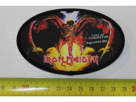 IRON MAIDEN - LIVE AT DONINGTON ( BLACK BORDER ) WOVEN