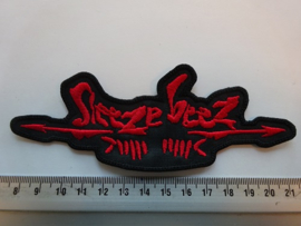 SLEEZE BEEZ - RED NAME LOGO