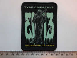 TYPE O NEGATIVE - ORCHESTRA OF DEATH ( BLACK BORDER ) WOVEN