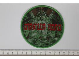 MANILLA ROAD - ATLANTIS RISING ( GREEN BORDER ) WOVEN