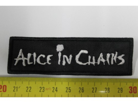 ALICE IN CHAINS - WHITE NAME LOGO