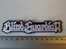 BLIND GUARDIAN - WHITE NAME LOGO ( SHAPED )