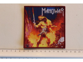 MANOWAR - LIVE AT MONSTERS OF ROCK ( RED BORDER ) WOVEN