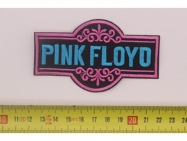 PINK FLOYD - BLUE NAME LOGO ( PINK BORDER )
