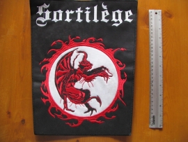 SORTILEGE - WHITE NAME + RED LOGO