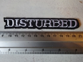 DISTURBED - WHITE NAME LOGO