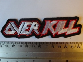 OVERKILL - RED/WHITE LOGO