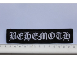 BEHEMOTH - WHITE NAME LOGO ( NON SHAPED )