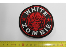 WHITE ZOMBIE - WHITE/RED NAME LOGO