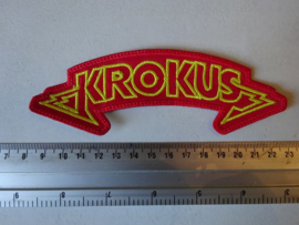 KROKUS - YELLOW/RED NAME LOGO ( DIFFERENT )
