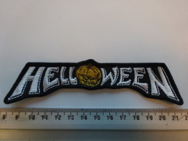 HELLOWEEN - WHITE NAME LOGO + PUMPKIN