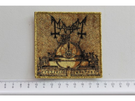MAYHEM - ESOTERIC WARFARE ( GOLD BORDER ) WOVEN