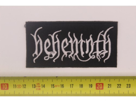 BEHEMOTH - WHITE NAME LOGO ( NON SHAPED )
