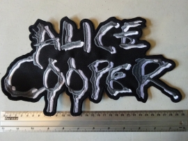 ALICE COOPER - WHITE/GREY LOGO