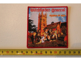WITCHFINDER GENERAL - FRIENDS OF HELL ( RED BORDER ) WOVEN