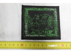 TYPE O NEGATIVE - THE ORIGIN OF THE FECES ( BLACK BORDER ) WOVEN