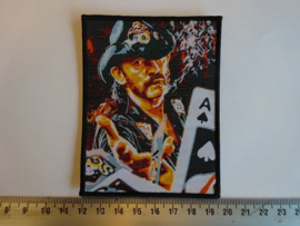 MOTORHEAD - LEMMY'S ACE ( BLACK BORDER ) WOVEN