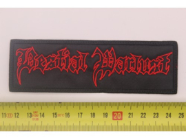 BESTIAL WARLUST - RED NAME LOGO