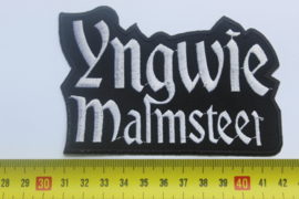 YNGWIE MALMSTEEN - WHITE NAME LOGO