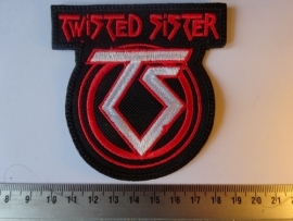 TWISTED SISTER - RED LOGO + WHITE TS LOGO