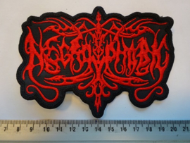 NECROPHOBIC - RED SHAPED LOGO
