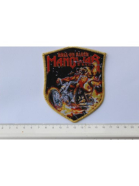 MANOWAR - HELL ON EARTH ( YELLOW BORDER ) WOVEN