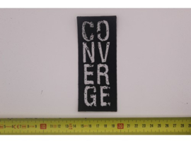 CONVERGE - WHITE NAME LOGO ( BLACK BORDER )