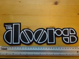THE DOORS - WHITE/BLACK NAME LOGO