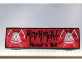 MIDNIGHT - FAREWELL TO HELL ( BLACK BORDER ) STRIPE