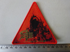 DEATH - THE SOUND OF PERSEVERANCE ( WOVEN, RED BORDER  )