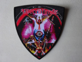 WITCHFYNDE - CLOAK & DAGGER (SHIELD) BLACK BORDER WOVEN