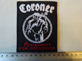 CORONER - PUNISHMENT FOR DECADENCE ( WHITE/RED )