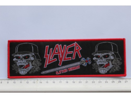 SLAYER - SLAYTANIC WEHRMACHT ( RED BORDER ) WOVEN STRIPE
