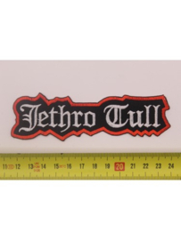 JETHRO TULL - WHITE NAME LOGO ( RED BORDER )