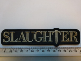 SLAUGHTER - BEIGE NAME LOGO