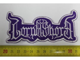 LORNA SHORE - PURPLE/WHITE NAME LOGO