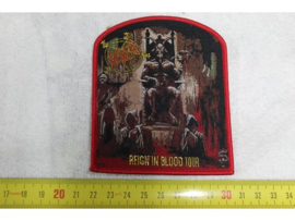 SLAYER -REIGN IN BLOOD TOUR ( RED BORDER ) WOVEN