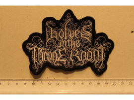 WOLVES IN THE THRONE ROOM - WHITE NAME LOGO ( SHAPED )