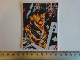 MOTORHEAD - LEMMY'S ACE ( WHITE BORDER ) WOVEN