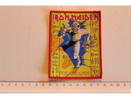 IRON MAIDEN - POWERSLAVE ( RED BORDER ) WOVEN
