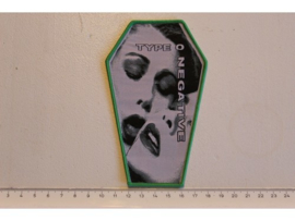 TYPE O NEGATIVE - BLOODY KISSES ( GREEN BORDER ) WOVEN COFFIN