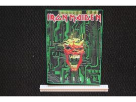 IRON MAIDEN - VIRUS ( GREEN BORDER ) WOVEN