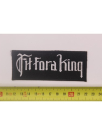 FIT FOR A KING - WHITE NAME LOGO