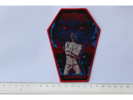 SEPULTURA - SCHIZOPHRENIA ( RED BORDER ) WOVEN