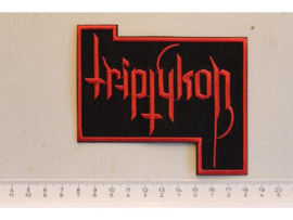 TRIPTYKON - RED NAME LOGO ( RED BORDER )
