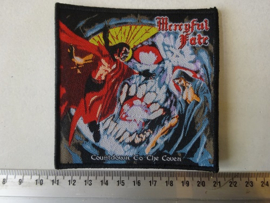 MERCYFUL FATE - COUNTDOWN TO THE COVEN ( WOVEN. BLACK BORDER )