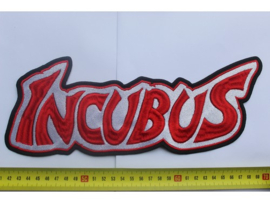 INCUBUS - RED/WHITE NAME LOGO