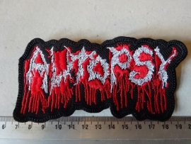AUTOPSY - BLOODY LOGO (  WHITE/RED )