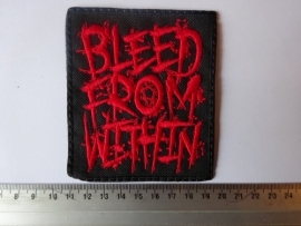 BLEED FROM WITHIN - RED LOGO